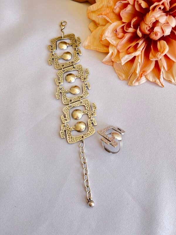 Conjunto de pulsera y sortija Iris