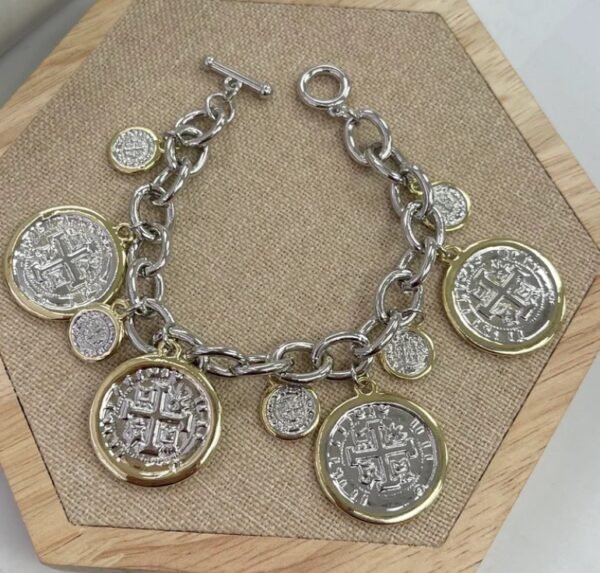 Conjunto Collar y pulsera Moneda