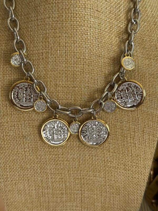 Conjunto Collar y pulsera Moneda - Image 4