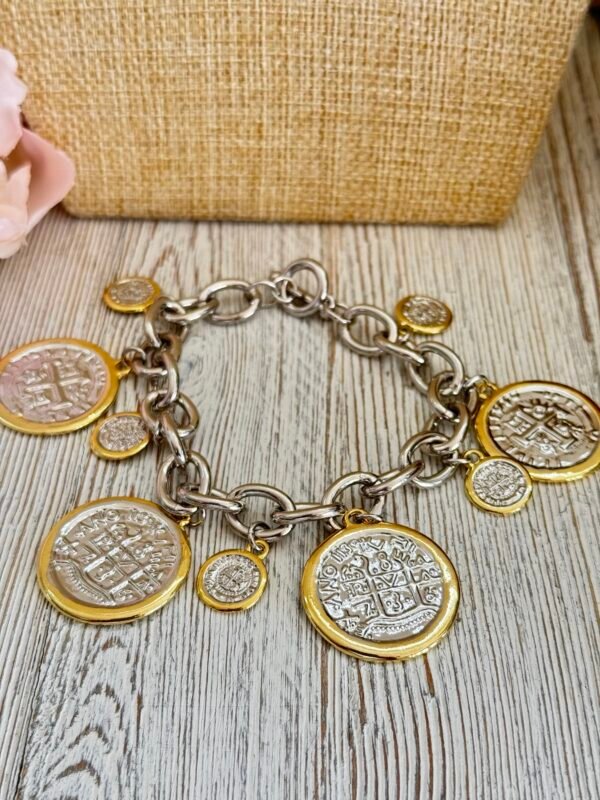 Conjunto Collar y pulsera Moneda - Image 3