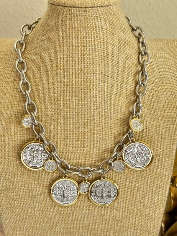 Conjunto Collar y pulsera Moneda - Image 2